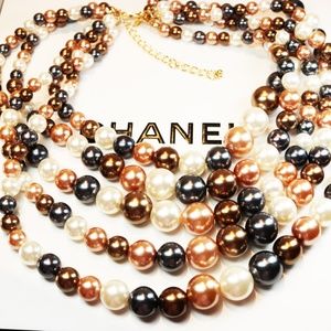 NEW! KENNETH JAY LANE 5-Strand Pearl Necklace